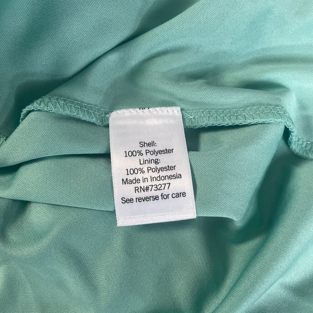 LC Lauren Conrad Dress Plus Size 4X Teal Blue Ruffle Boho Peasant Feminine - Picture 8 of 13